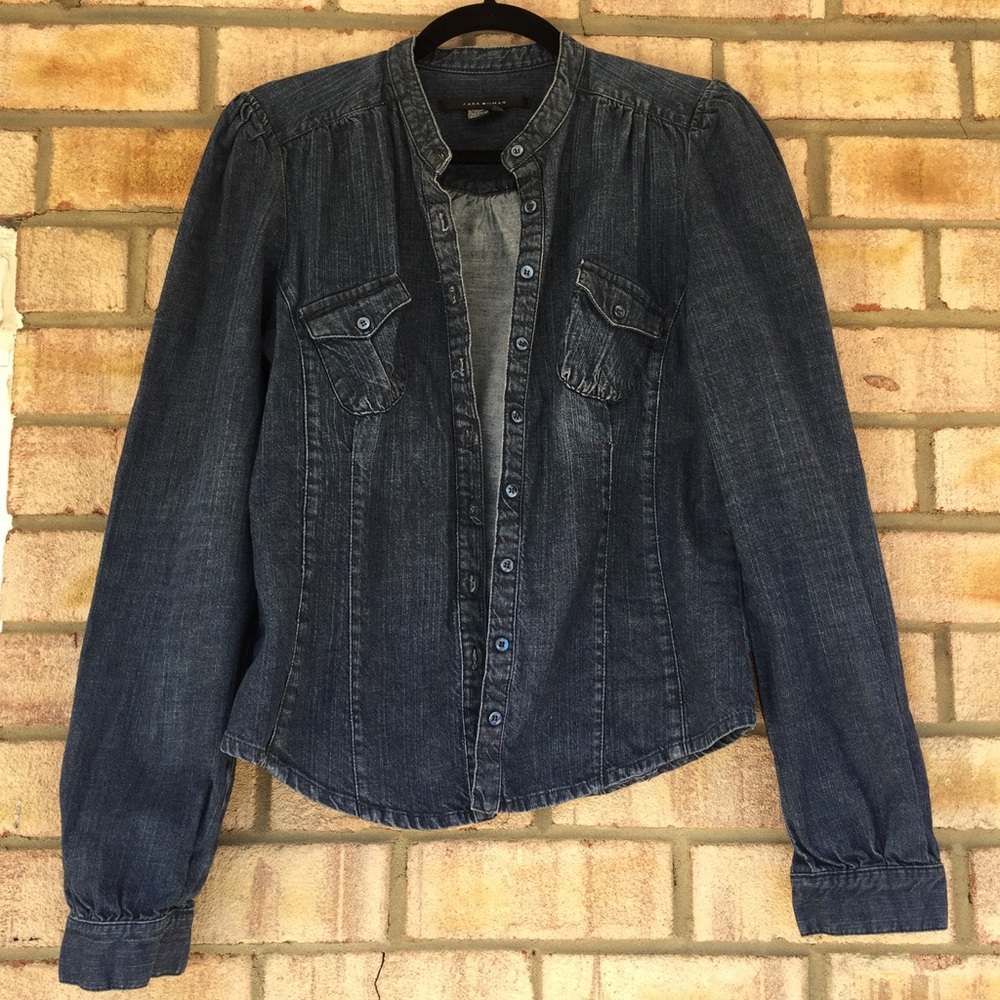 Zara Woman jean jacket size XL